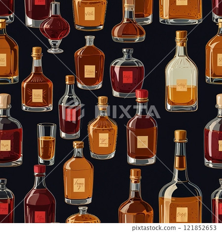 可愛的酒精圖標 可愛的酒精圖標 121852653