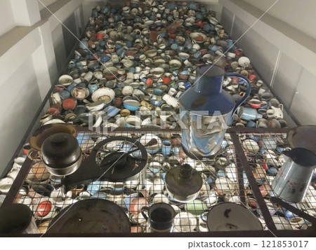 Pots collected in Building 5 of the Auschwitz concentration camp (Poland) Pots collected in Building 5 of the Auschwitz concentration camp (Poland) 121853017