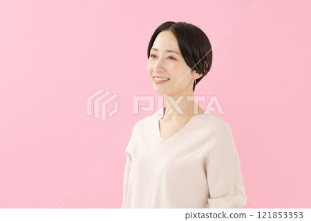 A woman with a smile A woman with a smile 121853353