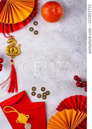 2025 Chinese new year of snake concept 121853732