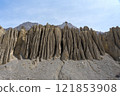 Natural rock formations, Spiti Valley, India. 121853908