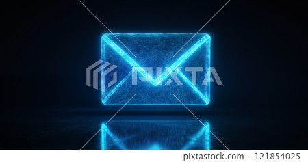 3D全息影像的信封图片 121854025