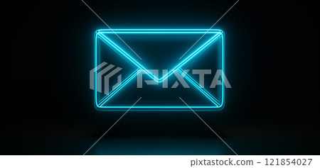3D全息影像的信封图片 121854027