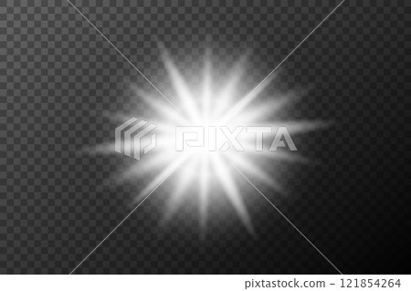 vector illustration of a glowing light 121854264