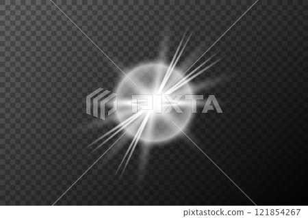 vector illustration of a glowing light effect 121854267
