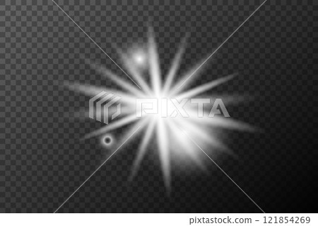 bright glowing light effect on transparent background bright glowing light effect on transparent background 121854269