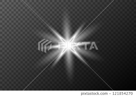 glow light effect with sparks glow light effect with sparks 121854270