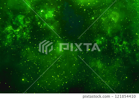 Bright Green Galactic Texture Filled With Stars And Cosmic Energy Bright Green Galactic Texture Filled With Stars And Cosmic Energy 121854410