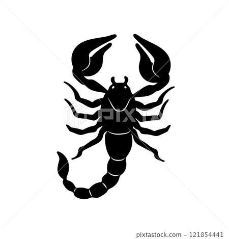 Scorpion zodiac sign Vector. Logo or image for the tattoo 121854441