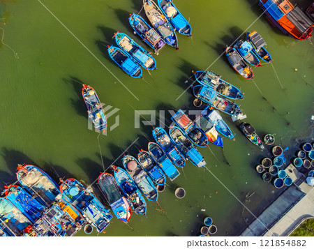 Fishing port. 121854882