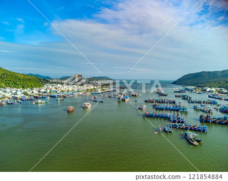 Fishing port. Fishing port. 121854884