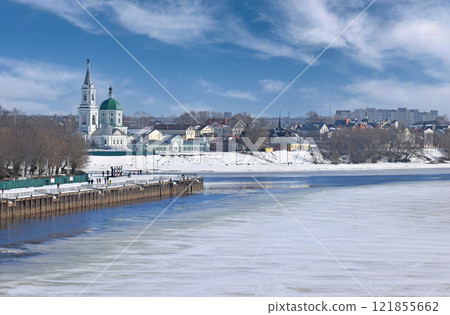 Small russian towns on the Volga river. Tver. 121855662