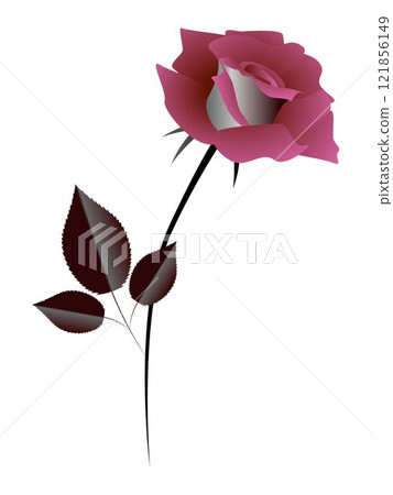 Rose, design element. Rose, design element. 121856149