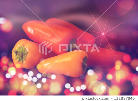Bokeh with paprika as background Bokeh with paprika as background 121857846