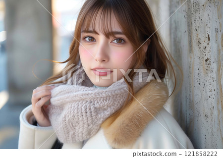 Winter outfits with fur accents Winter outfits with fur accents 121858222