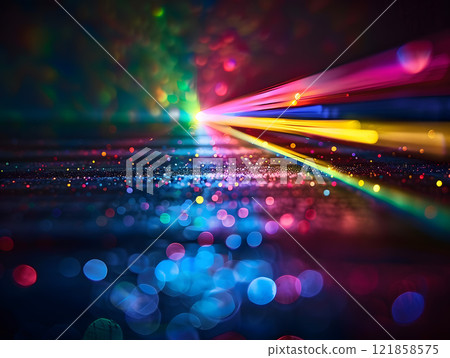 Sparkling light radiation background 121858575