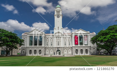 The Victoria Theatre and Concert Hall is a performing arts center in the Central Area of Singapore timelapse hyperlapse. The Victoria Theatre and Concert Hall is a performing arts center in the Central Area of Singapore timelapse hyperlapse. 121860270