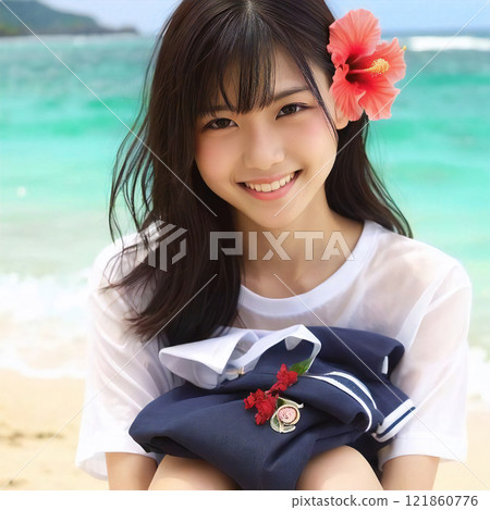 寫真素材/04/美女/美女/國中女生/高中女生/換衣服（高品質，付費高品質） 121860776