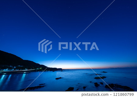 First sunrise of the year 2025 from Susami Town, Wakayama Prefecture 121860799