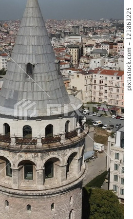 Aerial view Galata Tower Istanbul Aerial view Galata Tower Istanbul 121861225