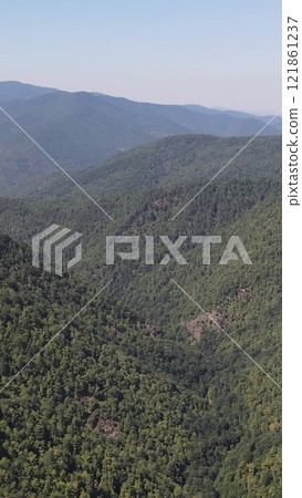 Epic Green Mountian Aerial View 121861237