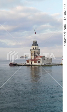 Maiden's Tower istanbul aerial view Maiden's Tower istanbul aerial view 121861383