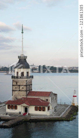 Maiden's Tower istanbul aerial view Maiden's Tower istanbul aerial view 121861385