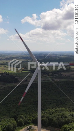 Wind Turbine Power Drone 121861392