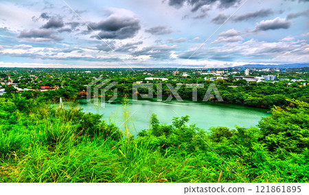 Tiscapa Lagoon Natural Reserve in Managua, the capital of Nicaragua Tiscapa Lagoon Natural Reserve in Managua, the capital of Nicaragua 121861895