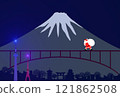 日本的聖誕節 日式聖誕卡 富士山與聖誕老人 121862508