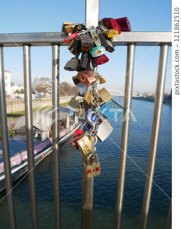 Padlocks on Father Bernatek's Bridge (Krakow, Poland) Padlocks on Father Bernatek's Bridge (Krakow, Poland) 121862510