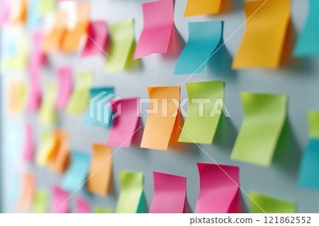 A lot of sticky note A lot of sticky note 121862552
