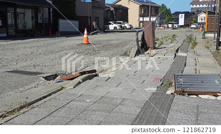 能登半島地震的受災狀況(石川縣輪島市地區) 能登半島地震的受災狀況(石川縣輪島市地區) 121862719