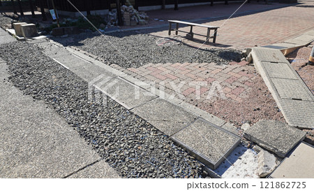 Damage caused by the Noto Peninsula earthquake (Wajima city, Ishikawa prefecture) 121862725