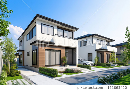 Residential image: Modern detached house 121863420