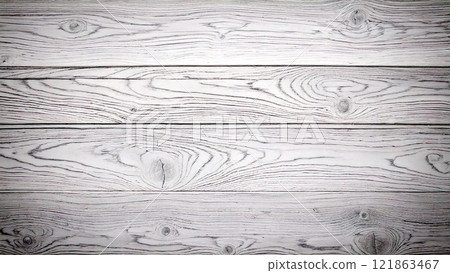 Wood grain background material Wood deck Wood grain White AI generated material Horizontal grain 121863467