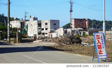 Record of damage caused by the Noto Peninsula earthquake (Around the Wajima morning market in Wajima City, Ishikawa Prefecture, where a large fire occurred) Record of damage caused by the Noto Peninsula earthquake (Around the Wajima morning market in Wajima City, Ishikawa Prefecture, where a large fire occurred) 121863567