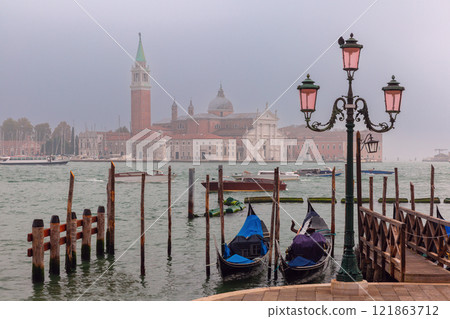 View of the island of San Giorgio Maggiore and the Giudecca Canal View of the island of San Giorgio Maggiore and the Giudecca Canal 121863712