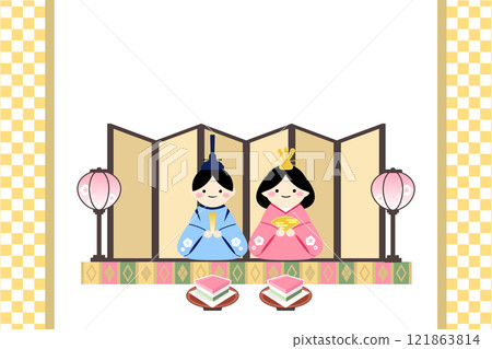 Hinamatsuri frame material Gold Hinamatsuri frame material Gold 121863814
