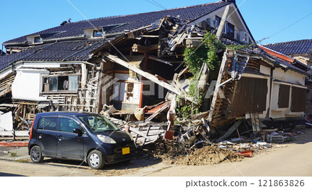 能登半島地震的受災紀錄（石川縣輪島市倒塌房屋） 121863826