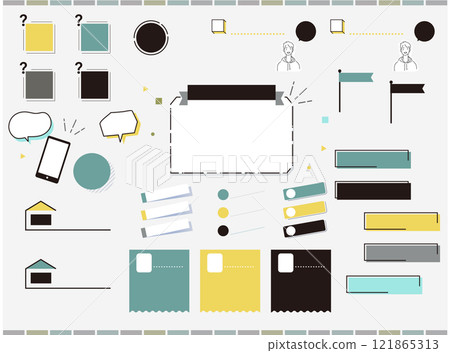 Men's style heading frame set Hand-drawn vector illustration Men's style heading frame set Hand-drawn vector illustration 121865313