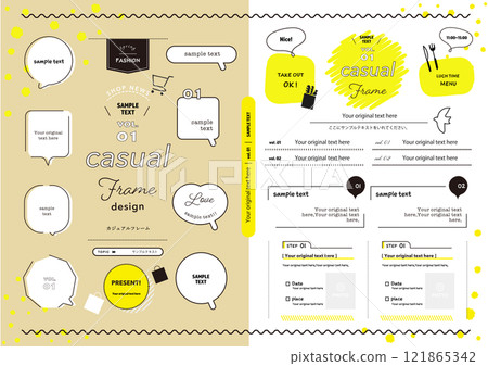 Casual speech bubble set 01 121865342