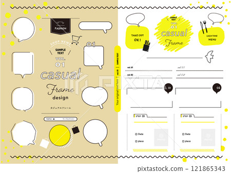 Casual speech bubble set 02 121865343