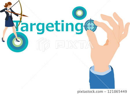 Business target illustration 121865449
