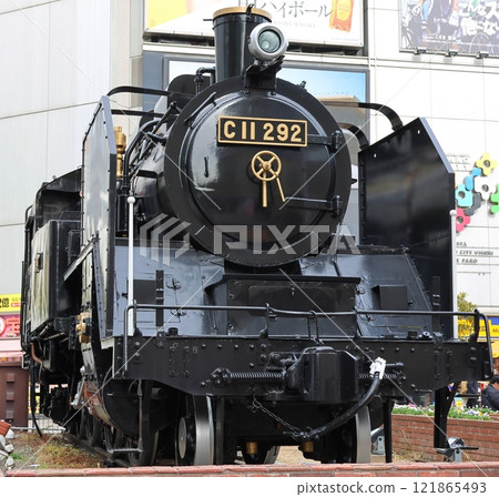 C11 type steam locomotive at JR Shimbashi Station, Minato-ku, Tokyo C11 type steam locomotive at JR Shimbashi Station, Minato-ku, Tokyo 121865493