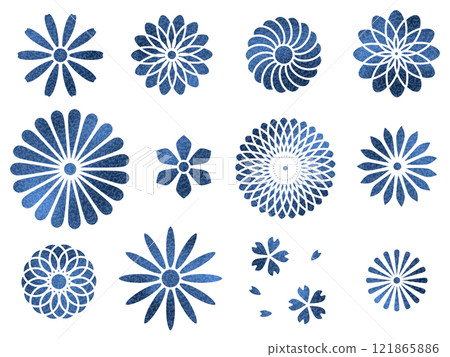 Flower stencil set (washi paper) B-2 121865886