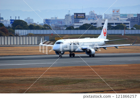 Osaka International Airport JAL Airplane Takeoff Sky Park 121866257