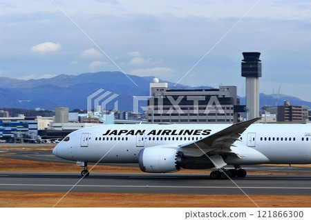 Osaka International Airport JAL Airplane Takeoff Sky Park 121866300