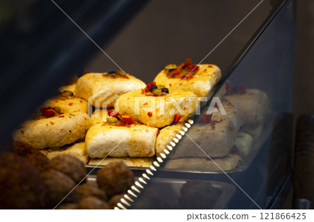 The tempting aroma of spicy stinky tofu 121866425