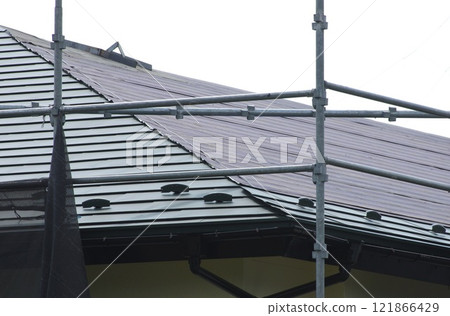 板岩屋頂蓋施工現場 121866429